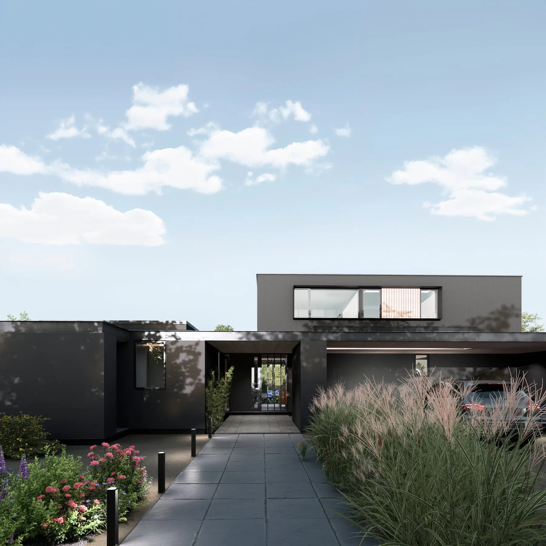 Render arquitectónico Casa Quillota · Moreno·Sosa