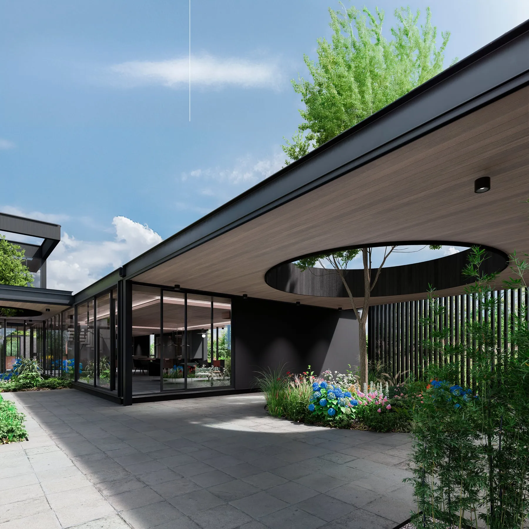 Render arquitectónico Casa Quillota · Moreno·Sosa