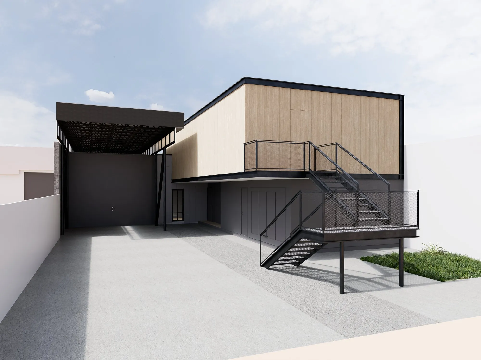 Render arquitectónico Vemaco · Moreno·Sosa
