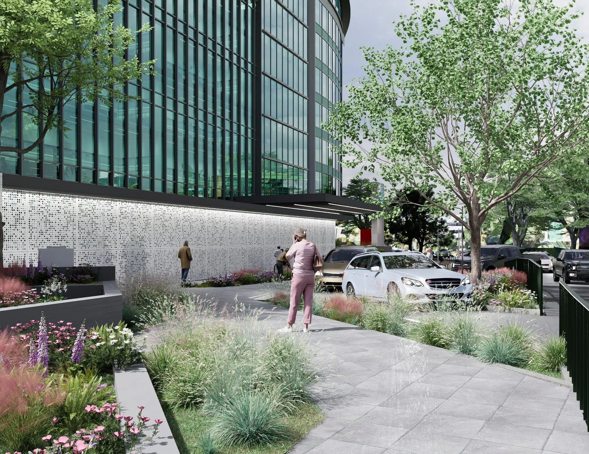 Render arquitectónico Indisa Conquistadores · Moreno·Sosa