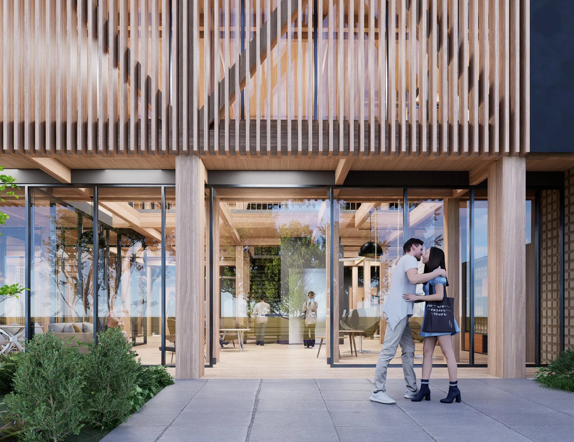 Render arquitectónico UNAB Los Ángeles · Moreno·Sosa