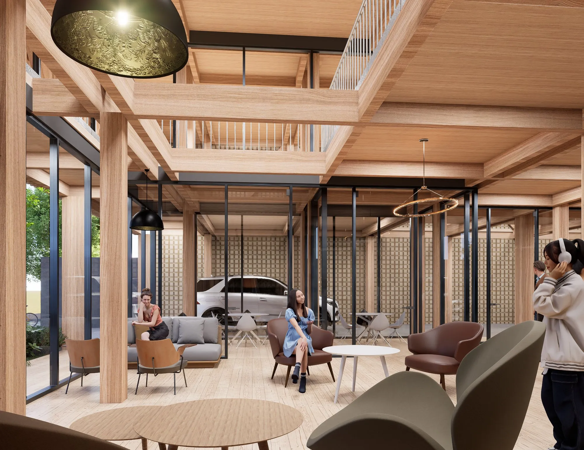 Render arquitectónico UNAB Los Ángeles · Moreno·Sosa