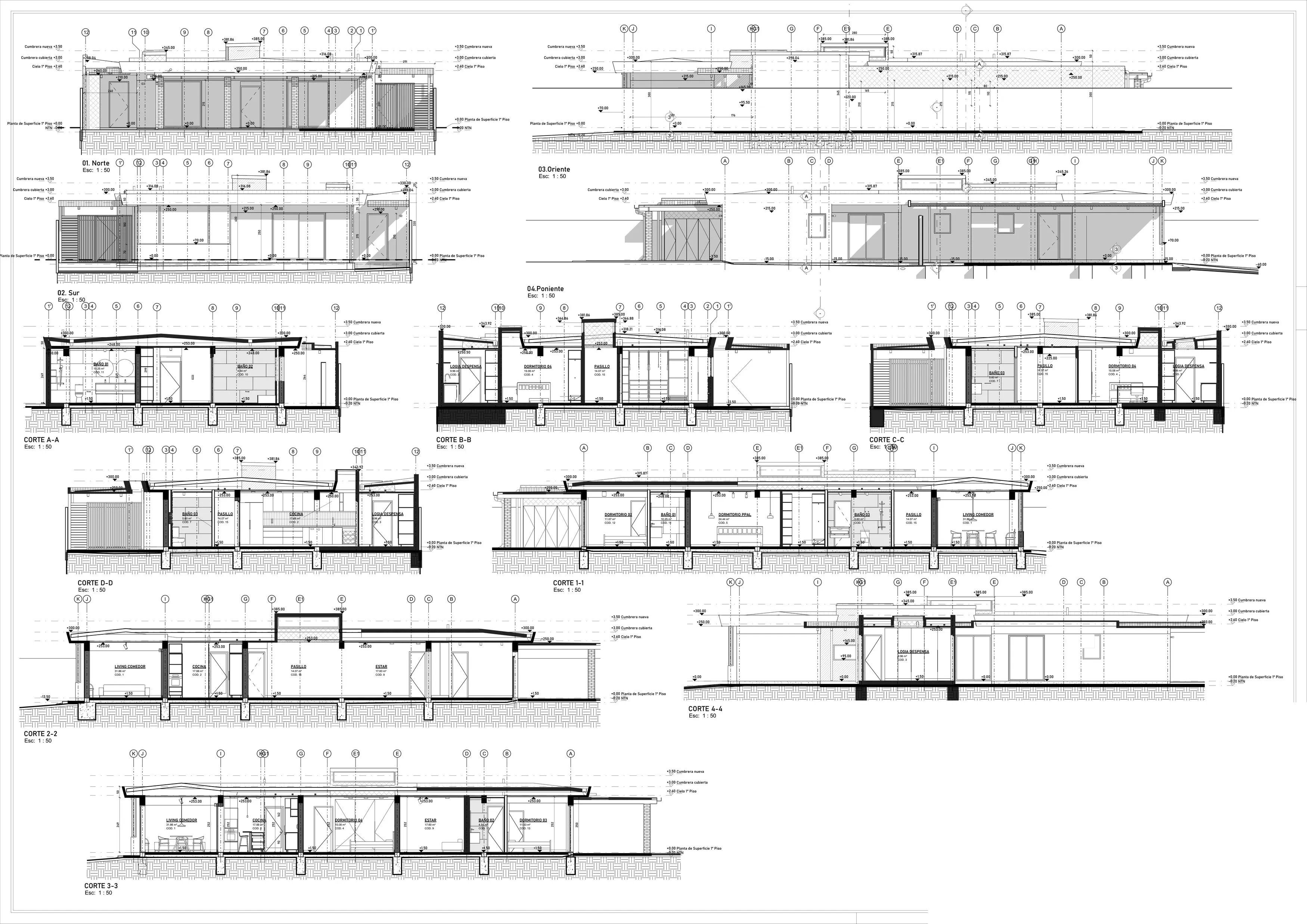 Corcolenes House — Drawings 3